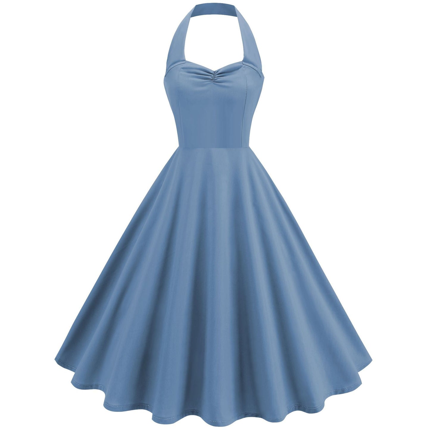 Retro Hepburn Style Little Halter Dress