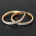 Frosted Big Circle Earrings