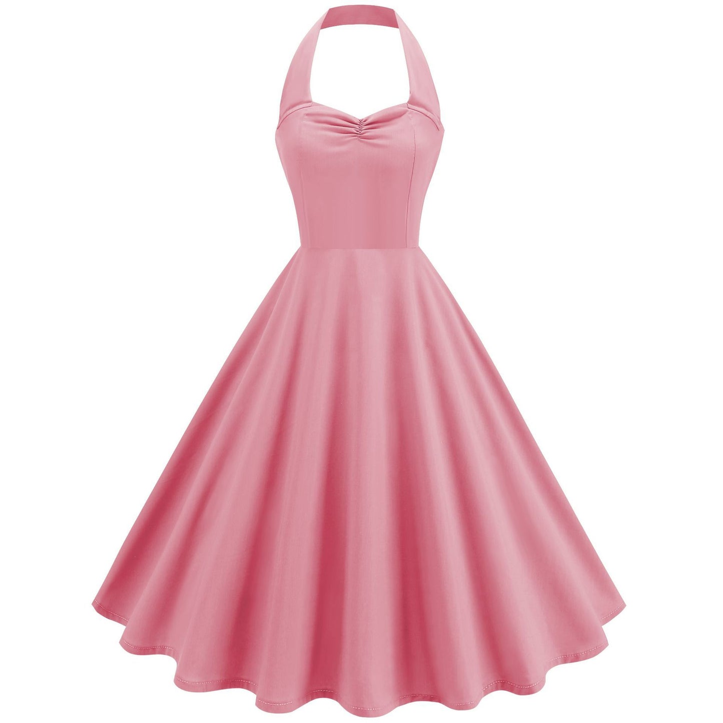 Retro Hepburn Style Little Halter Dress