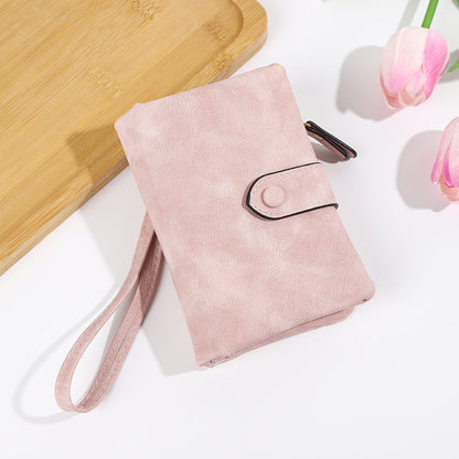 Korean Style Soft Leather Multi-slot Wallet And Coin Purse