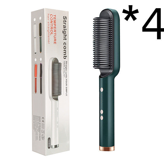 2 In 1 Hair Straightener| Curling Tong| Dual-purpose Electric Hair Brush