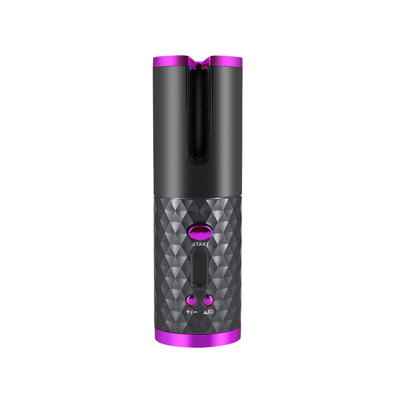Rechargeable Automatic Hair Curler| Portable Hair Curling Iron| LCD Display| Curly Rotating Wave Styer