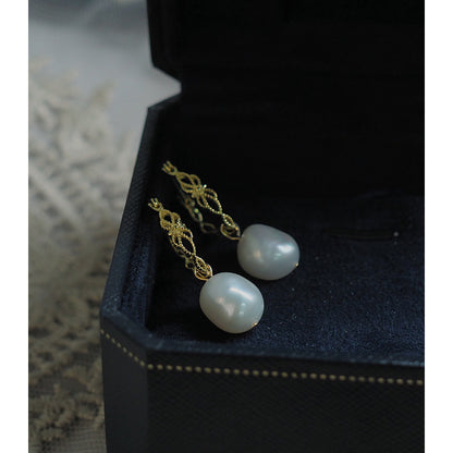 Handmade Baroque Pearl Ear Studs