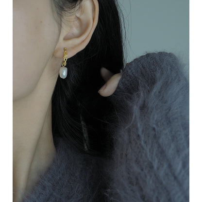 Handmade Baroque Pearl Ear Studs