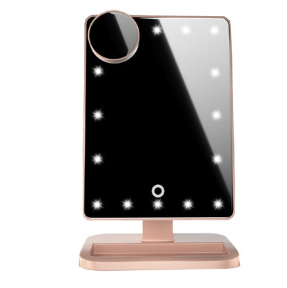 Makeup Mirror With 20 LED Light|Bluetooth Music Speaker|Magnifying Mirrors Lights