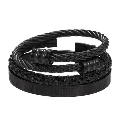 Titanium Steel Bracelet Set