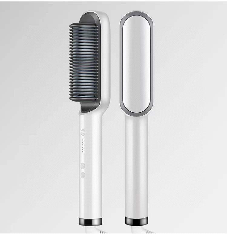 2 In 1 Hair Straightener| Curling Tong| Dual-purpose Electric Hair Brush