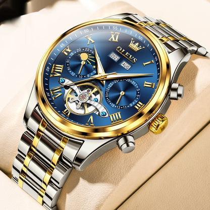Men's Waterproof Multi-functional Mechanical Watch