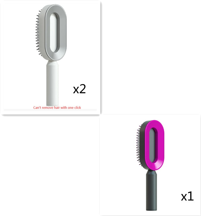 Self Cleaning|Hair Loss|Massage Scalp Anti-Static Hairbrush