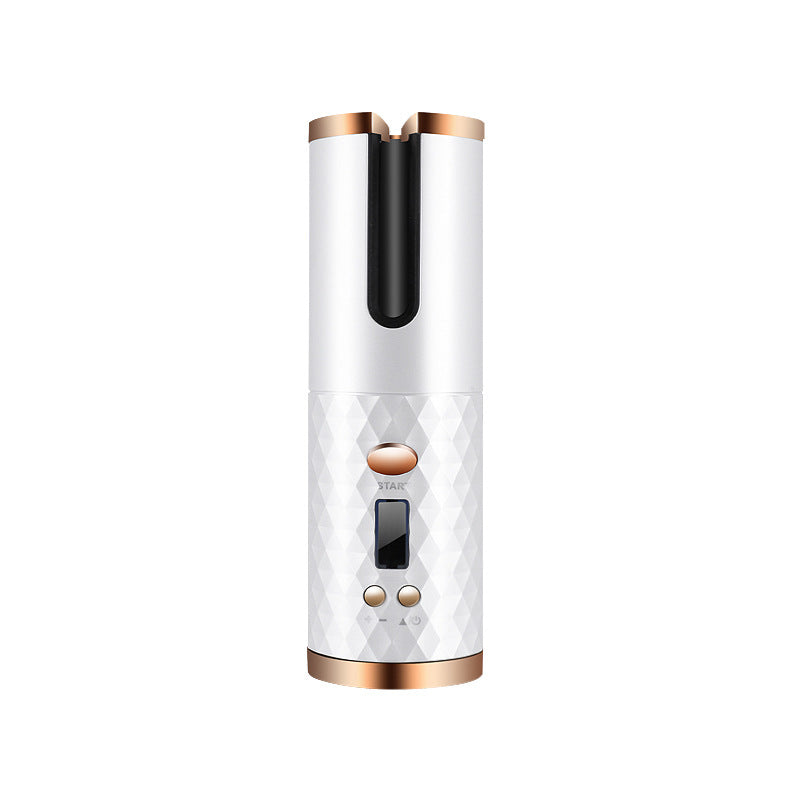 Rechargeable Automatic Hair Curler| Portable Hair Curling Iron| LCD Display| Curly Rotating Wave Styer
