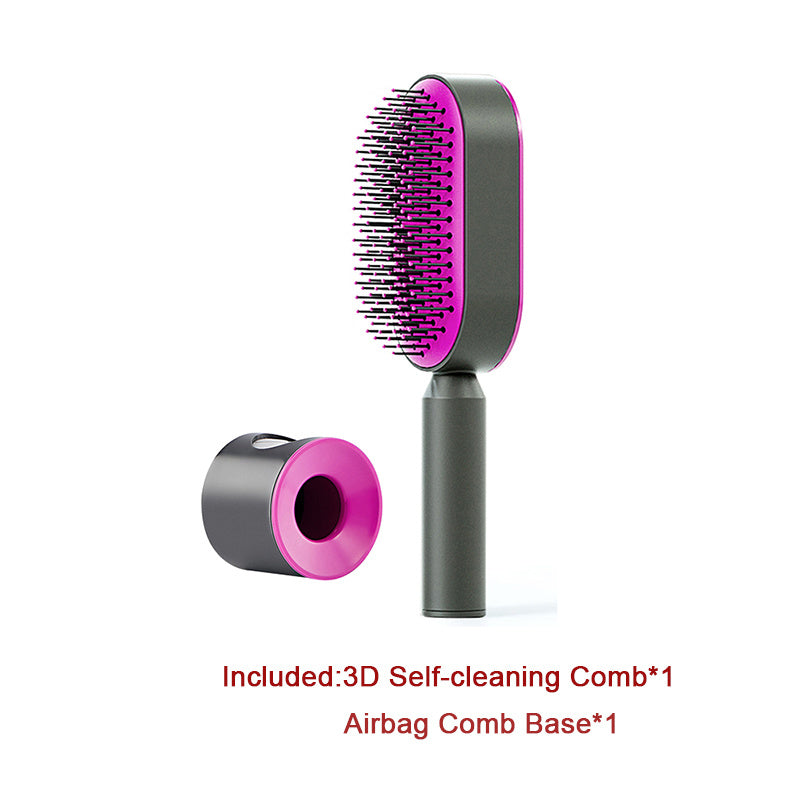 Self Cleaning|Hair Loss|Massage Scalp Anti-Static Hairbrush