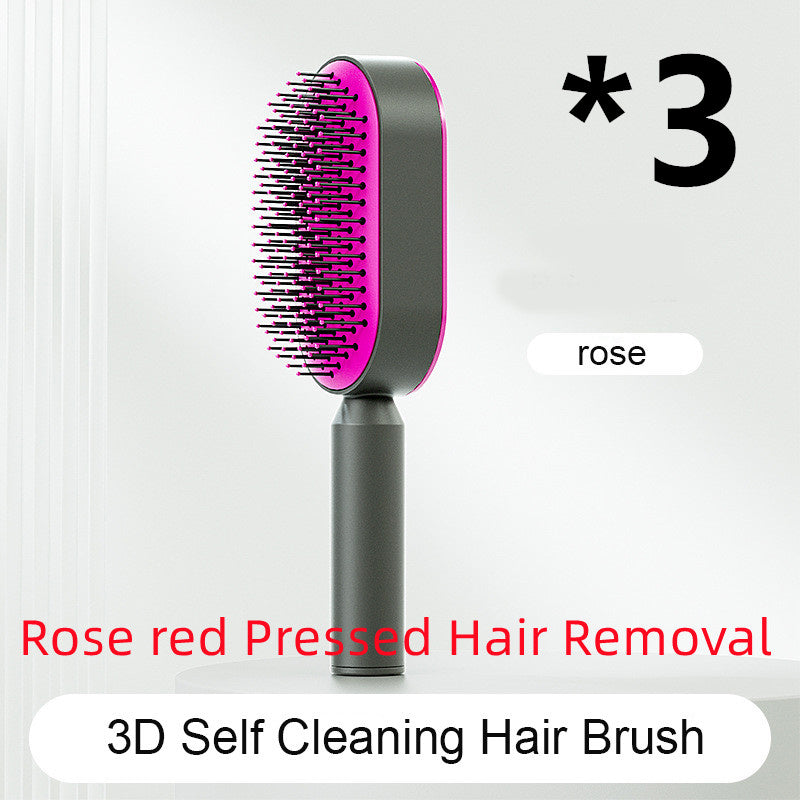 Self Cleaning|Hair Loss|Massage Scalp Anti-Static Hairbrush