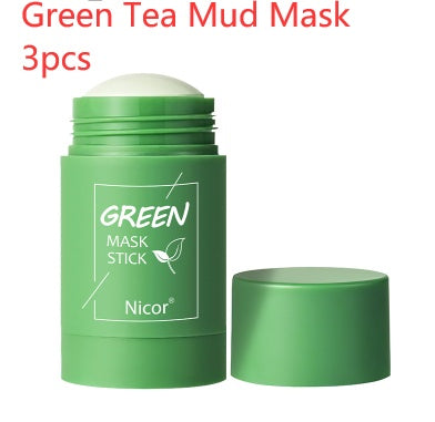 Cleansing Green Tea Mask| Clay Stick| Oil Control| Anti-Acne| Whitening Seaweed Mask