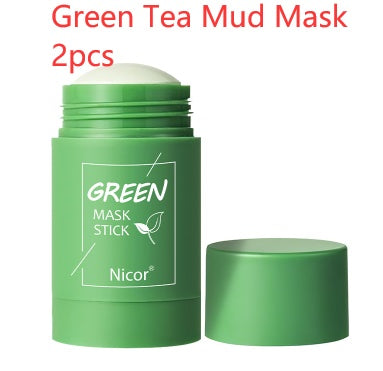 Cleansing Green Tea Mask| Clay Stick| Oil Control| Anti-Acne| Whitening Seaweed Mask