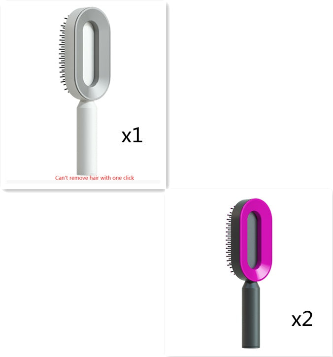 Self Cleaning|Hair Loss|Massage Scalp Anti-Static Hairbrush