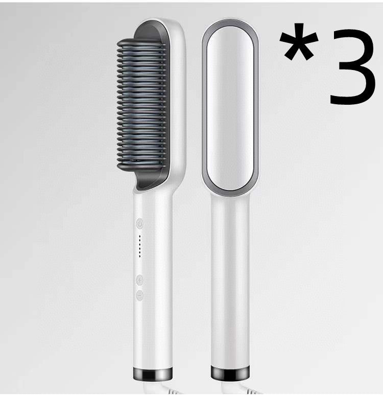 2 In 1 Hair Straightener| Curling Tong| Dual-purpose Electric Hair Brush