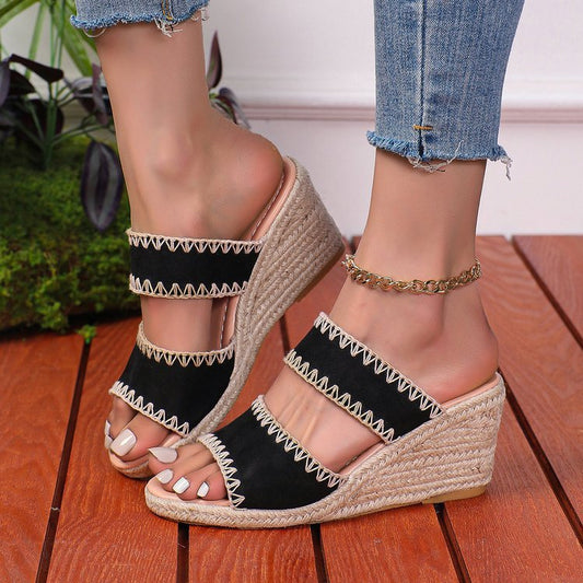 Women's Hemp Rope Retro Slippers