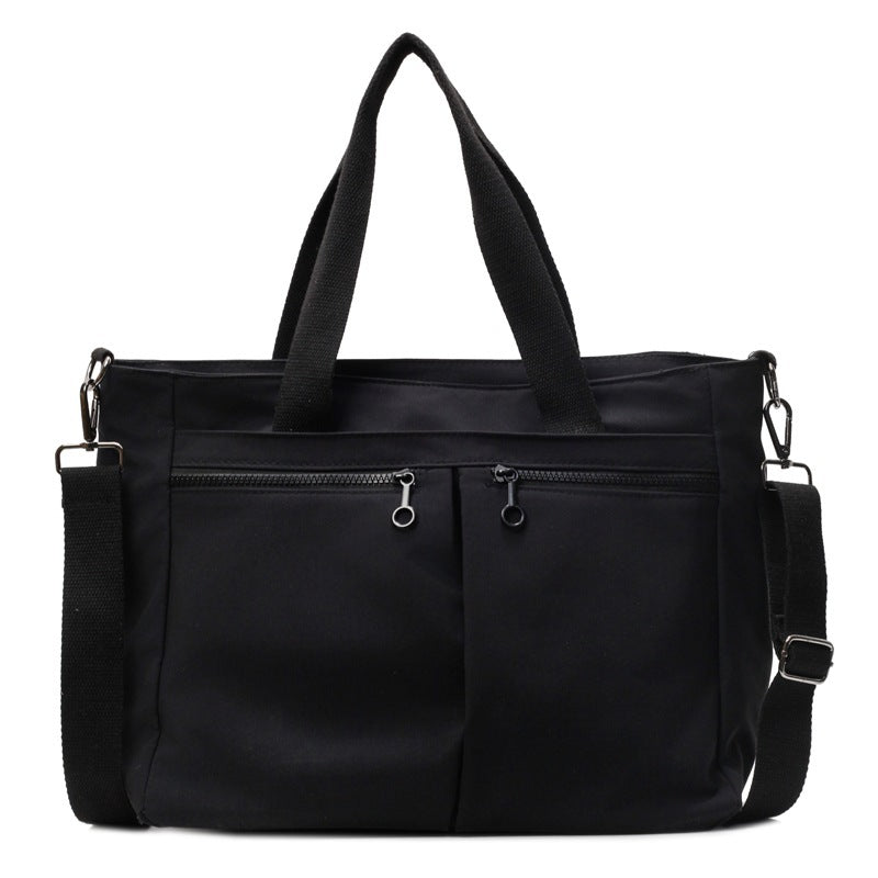 Solid Color Casual Large Capacity Portable Messenger Bag
