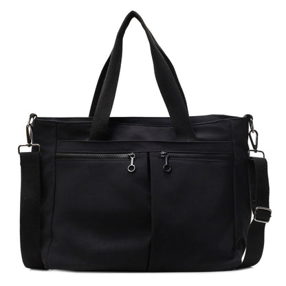 Solid Color Casual Large Capacity Portable Messenger Bag