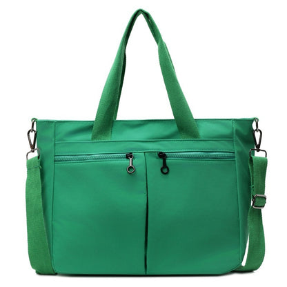 Solid Color Casual Large Capacity Portable Messenger Bag