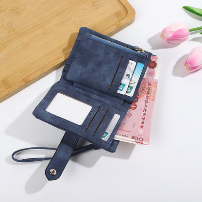 Korean Style Soft Leather Multi-slot Wallet And Coin Purse