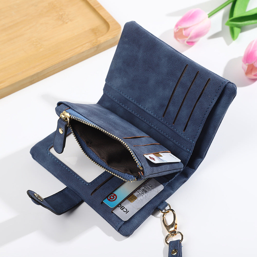 Korean Style Soft Leather Multi-slot Wallet And Coin Purse