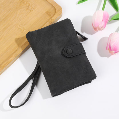 Korean Style Soft Leather Multi-slot Wallet And Coin Purse