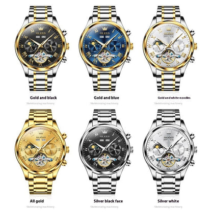 Men's Waterproof Multi-functional Mechanical Watch