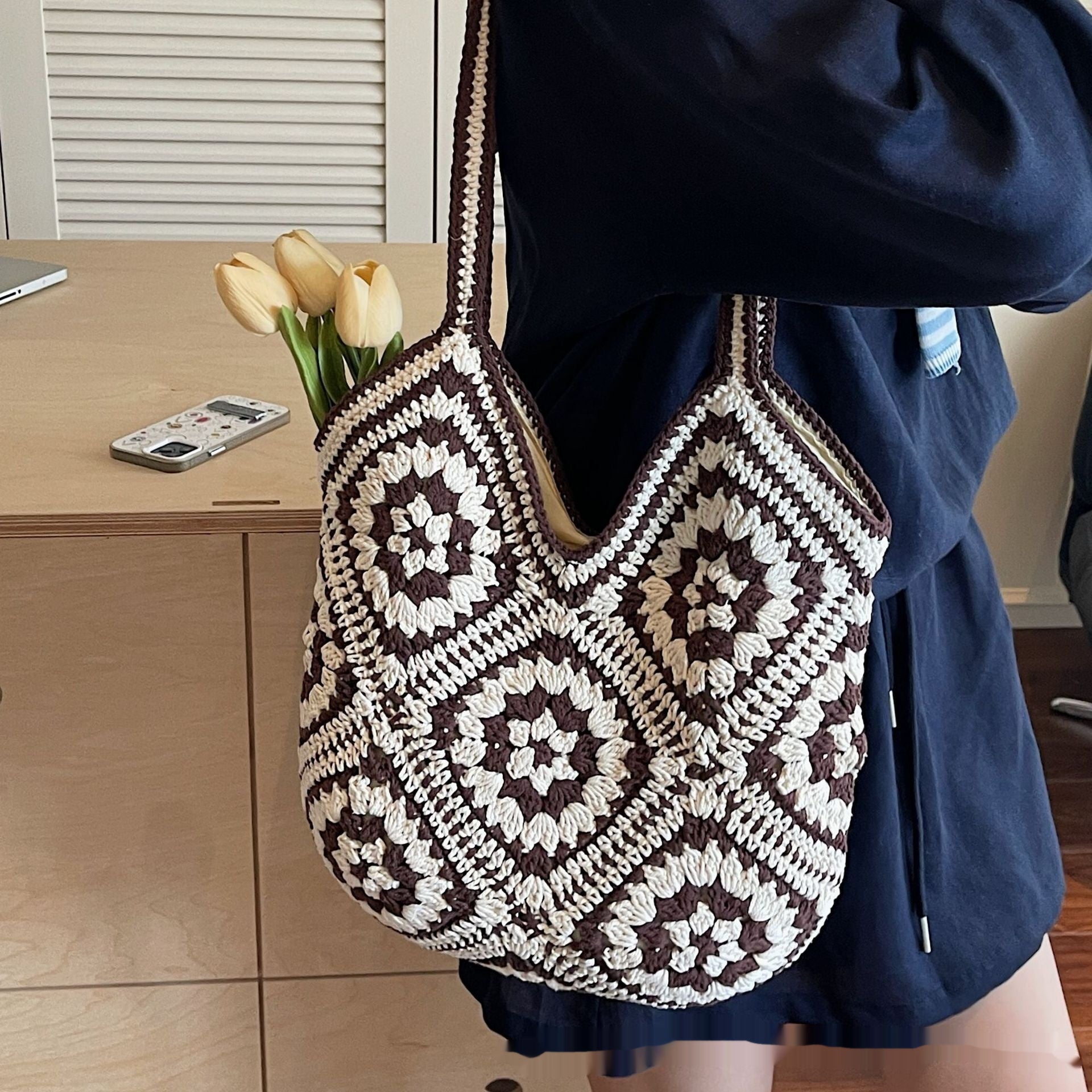 Ethnic Style Retro Hand-woven Tote Bag