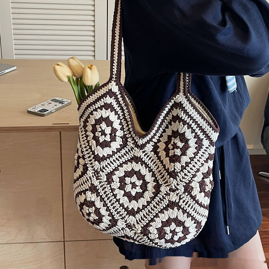 Ethnic Style Retro Hand-woven Tote Bag