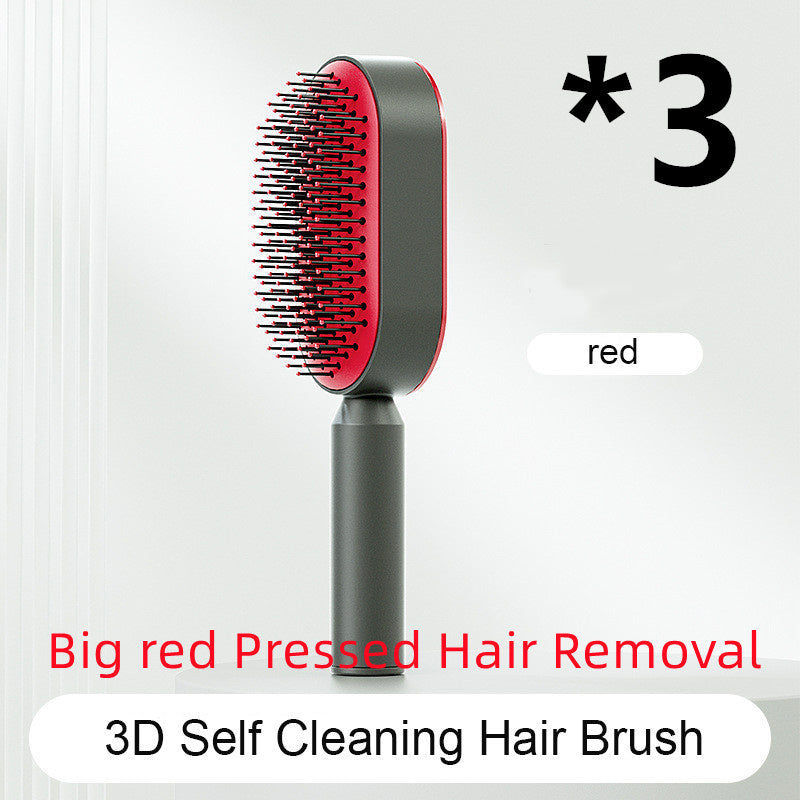 Self Cleaning|Hair Loss|Massage Scalp Anti-Static Hairbrush