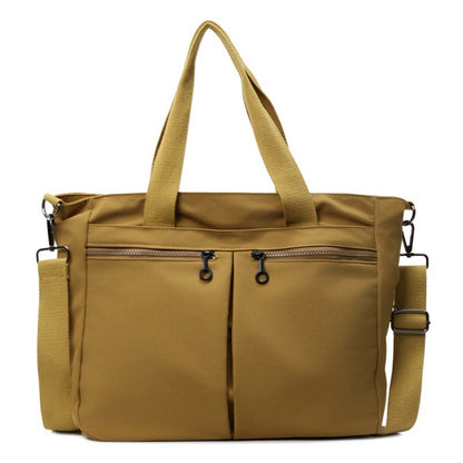 Solid Color Casual Large Capacity Portable Messenger Bag