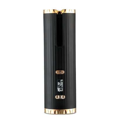 Rechargeable Automatic Hair Curler| Portable Hair Curling Iron| LCD Display| Curly Rotating Wave Styer