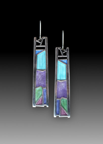 E-Commerce Irregular Oil Paint Women's Earrings