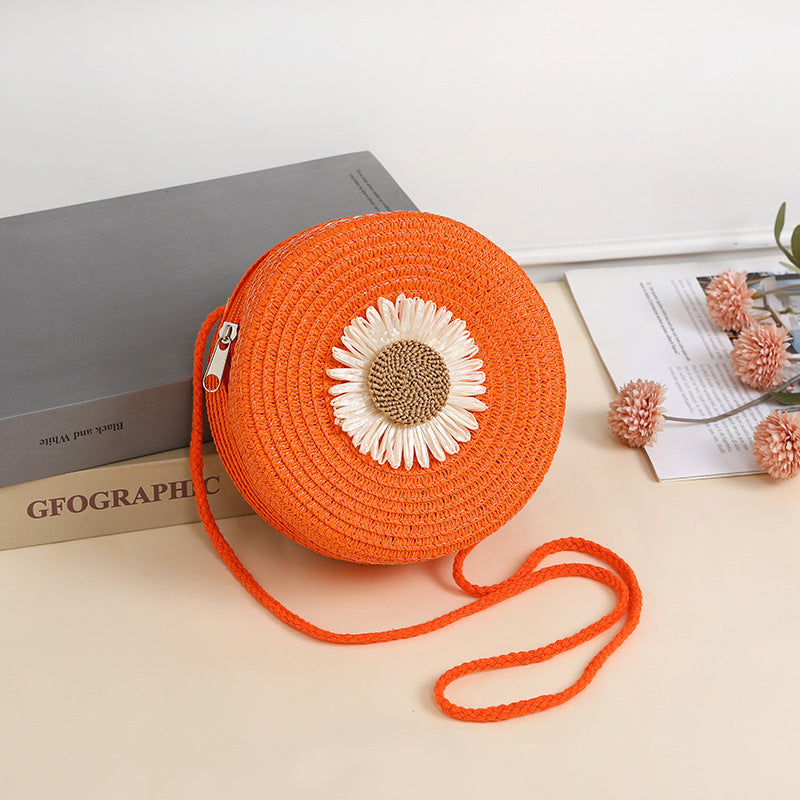 Pastoral Style Woven Raffia Bag