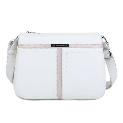 Soft Leather Multi-layer Crossbody Bag