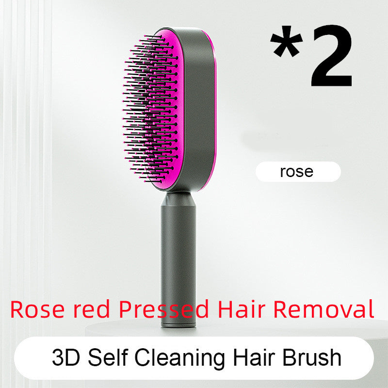 Self Cleaning|Hair Loss|Massage Scalp Anti-Static Hairbrush