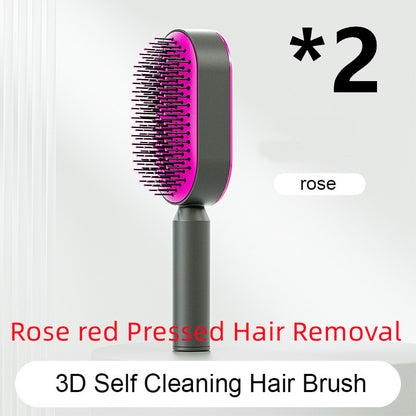 Self Cleaning|Hair Loss|Massage Scalp Anti-Static Hairbrush