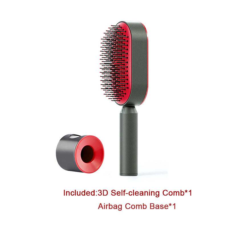 Self Cleaning|Hair Loss|Massage Scalp Anti-Static Hairbrush