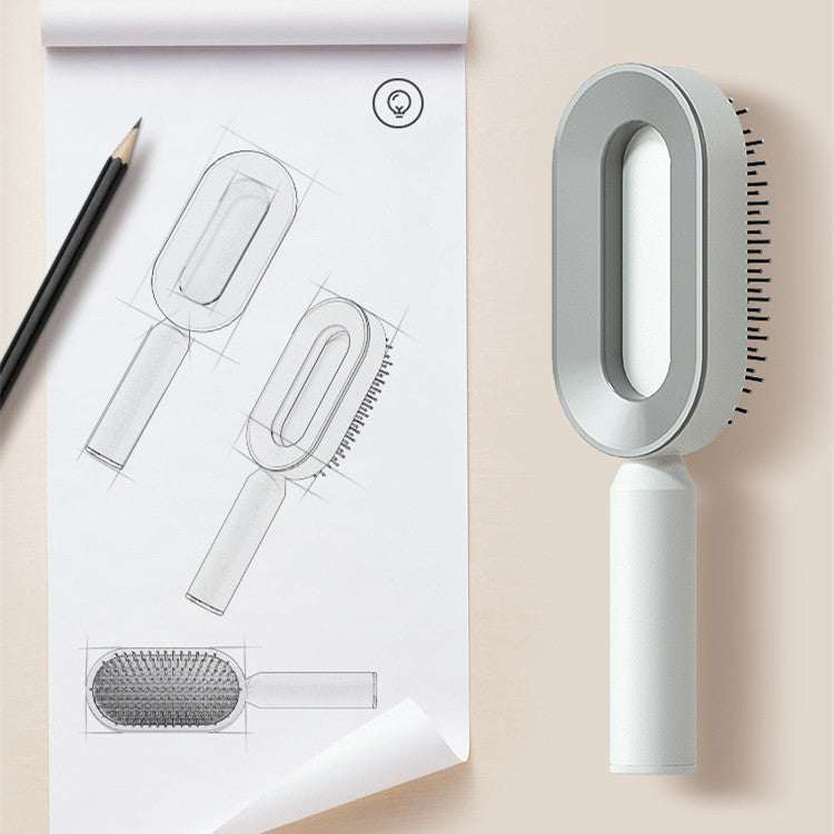 Self Cleaning|Hair Loss|Massage Scalp Anti-Static Hairbrush