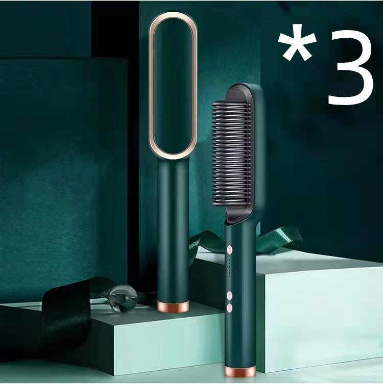 2 In 1 Hair Straightener| Curling Tong| Dual-purpose Electric Hair Brush