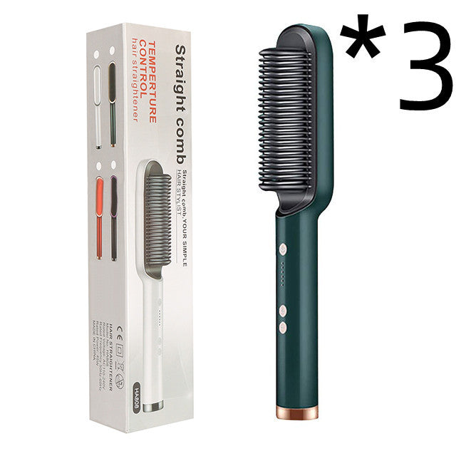 2 In 1 Hair Straightener| Curling Tong| Dual-purpose Electric Hair Brush