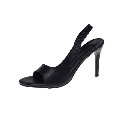 Pointed Toe French Style High Heel Sandals