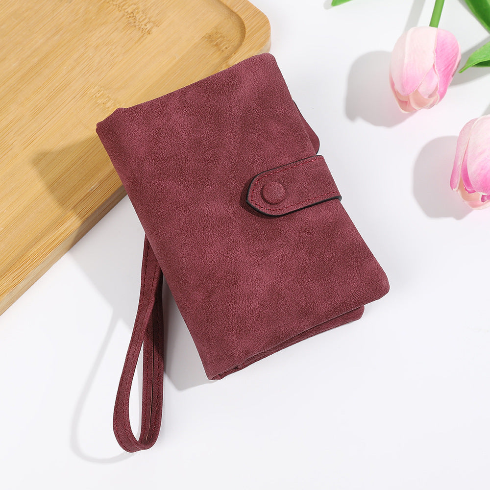 Korean Style Soft Leather Multi-slot Wallet And Coin Purse