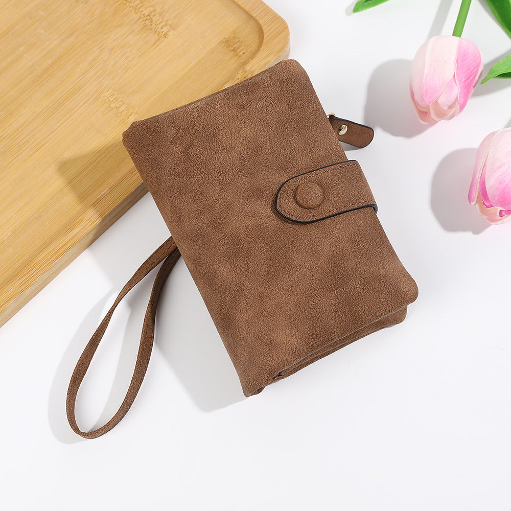 Korean Style Soft Leather Multi-slot Wallet And Coin Purse