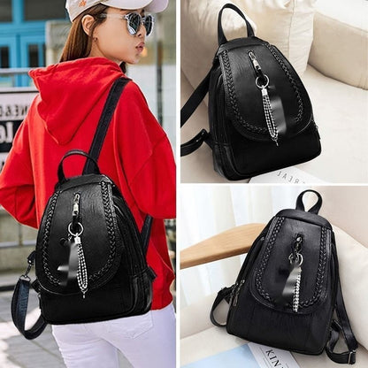 Soft Leather Backpack Bag