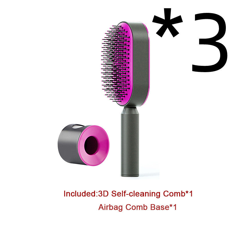 Self Cleaning|Hair Loss|Massage Scalp Anti-Static Hairbrush