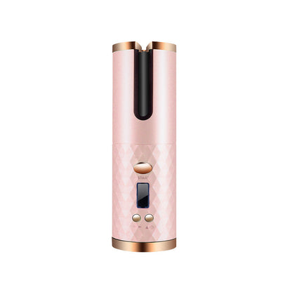 Rechargeable Automatic Hair Curler| Portable Hair Curling Iron| LCD Display| Curly Rotating Wave Styer