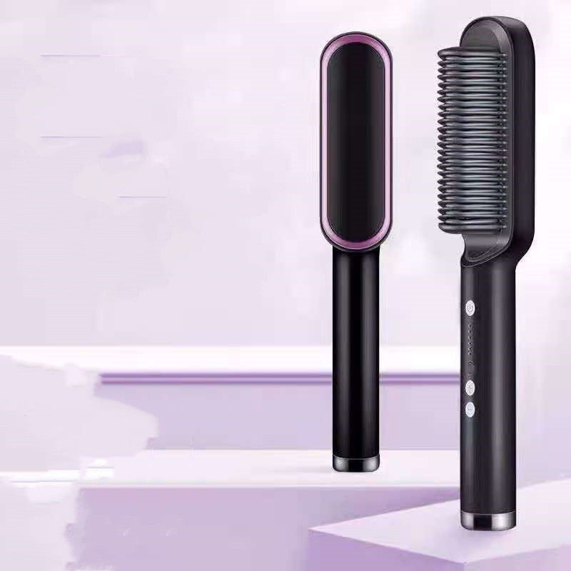 2 In 1 Hair Straightener| Curling Tong| Dual-purpose Electric Hair Brush