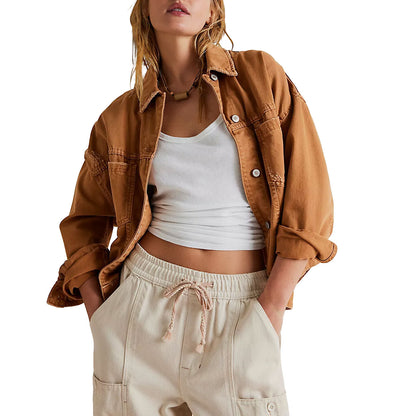European And American Loose Fashion Denim Jacket